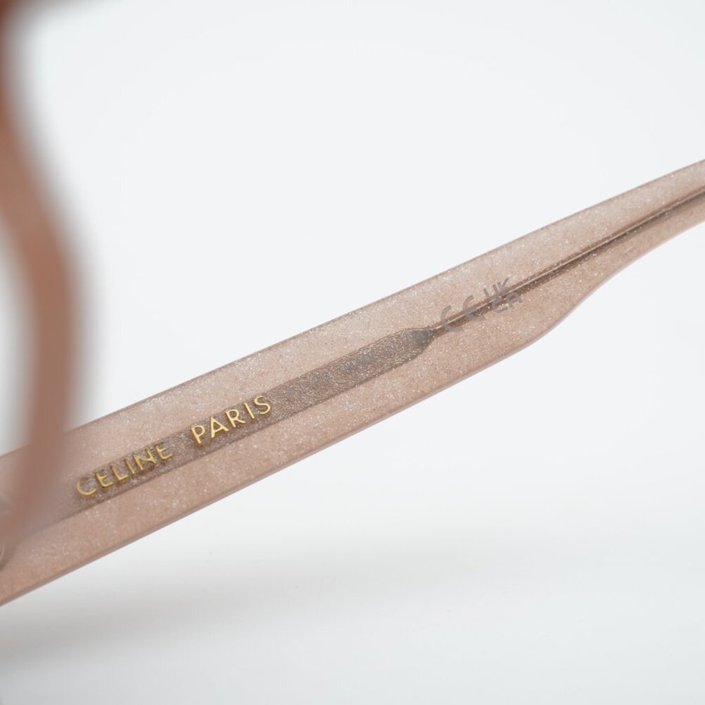 Celine CL50135I 074 Eyeglasses Milky Pink with Silver Glitter Geometric Frame - Picture 7 of 10